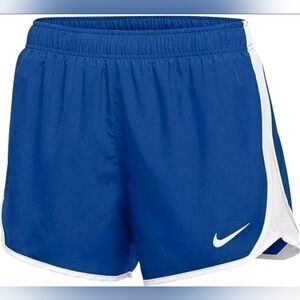 Blue Nike Dri-FIT Tempo Shorts White Trim Medium Excellent Condition